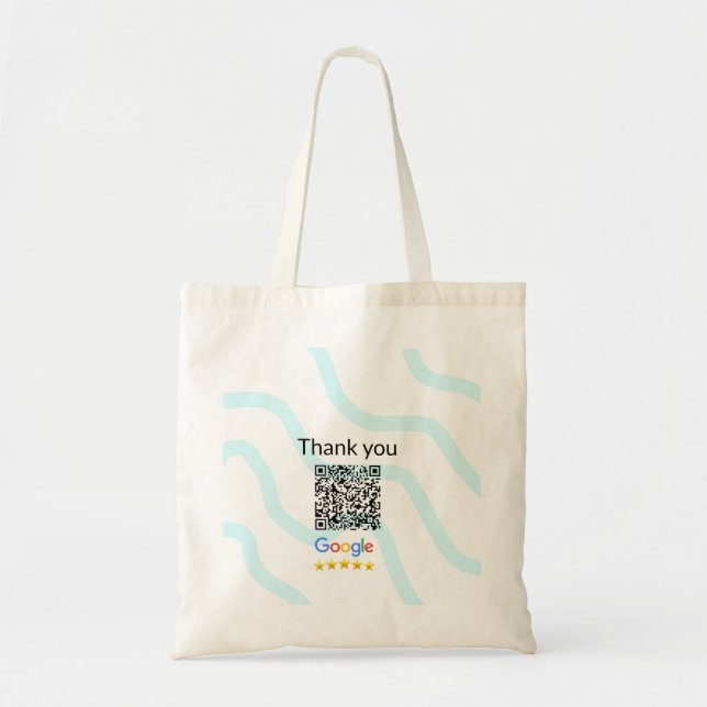 Einfacher minimaler q r Code Hinzufügen Logo Scan- Tragetasche (Vorne)