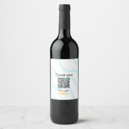 Einfacher minimaler q r Code Hinzufügen Logo Scan- Weinetikett