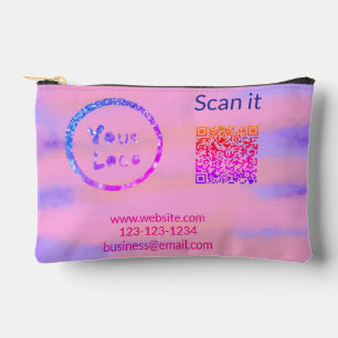 Einfacher minimaler q r Code Hinzufügen Logo Scan- Zubehörtasche