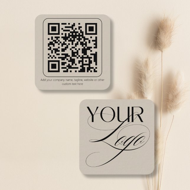 Einfacher Minimaler QR-Code für das Logo Quadratische Visitenkarte (Von Creator hochgeladen)