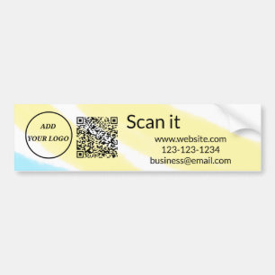 Einfacher minimaler QR-Code Logo hinzufügen Code-N Autoaufkleber