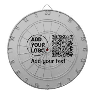 Einfacher minimaler QR-Code-Logo-Scan-Code-Name te Dartscheibe