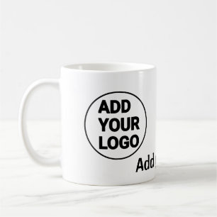 Einfacher minimaler QR-Code-Logo-Scan-Code-Name te Kaffeetasse