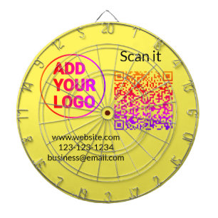 Einfacher minimaler QR-Code-Logo-Scan-Code-Name wi Dartscheibe