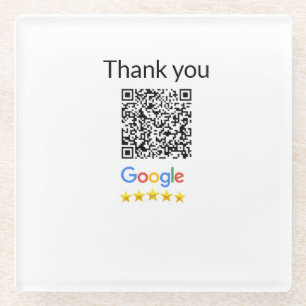 Einfacher minimaler QR-Code-Logo-Scan-Code-Name wi Glasuntersetzer