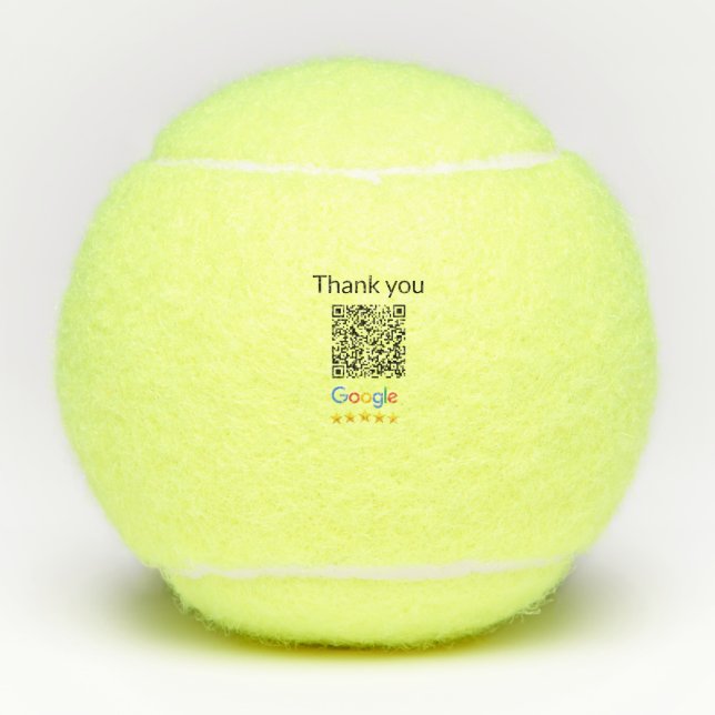 Einfacher minimaler QR-Code-Logo-Scan-Code-Name wi Tennisbälle (Vorderseite)
