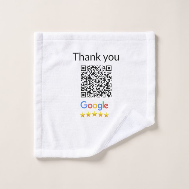 Einfacher minimaler QR-Code-Logo-Scan-Code-Name wi Waschlappen (Waschlappen)