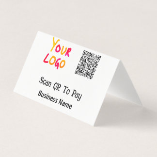 Einfacher minimaler QR-Code zum Bezahlen Logo Firm