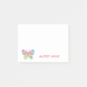 Einfacher minimaler süßer Schmetterling für Mädche Post-it Klebezettel
