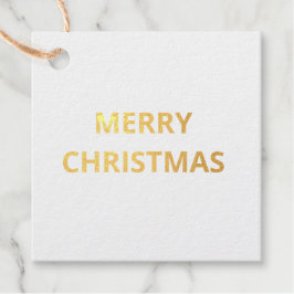 Einfacher minimaler Text danke GOLD FOIL Geschenke Geschenkanhänger