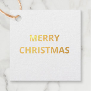 Einfacher minimaler Text danke GOLD FOIL Geschenke Geschenkanhänger