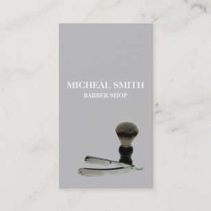 Einfacher Minimalistischer Barbershop Visitenkarte