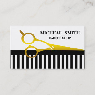 Einfacher Minimalistischer Barbershop Visitenkarte