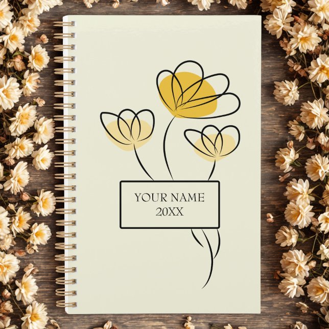 Einfacher minimalistischer Blumen-Designer-Planer Planer (Von Creator hochgeladen)