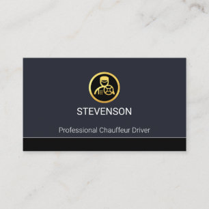 Einfacher minimalistischer Chauffeur-Service Visitenkarte