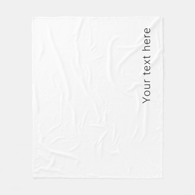 Einfacher minimalistischer editierbarer Name oder  Fleecedecke (Vorderseite)