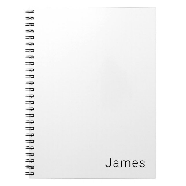 Einfacher minimalistischer editierbarer Name oder  Notizblock (Vorderseite)