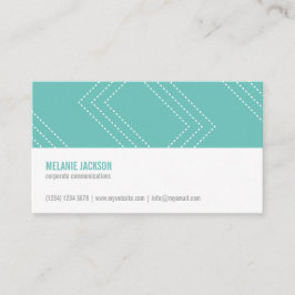 Einfacher Mint minimalist modern feminine schick Visitenkarte