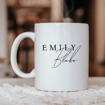 Einfacher moderner Geschäftsmug mit Logo