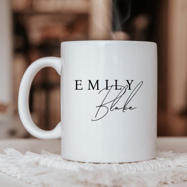 Einfacher moderner Geschäftsmug mit Logo Kaffeetasse (Von Creator hochgeladen)