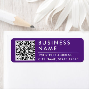 Einfacher moderner lila Firmen-Web-QR-Code