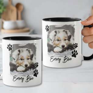 Einfacher moderner Name für Haustiere Foto Tasse