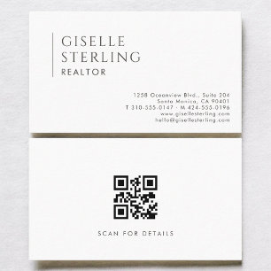 Einfacher moderner professioneller QR-Code für Imm Visitenkarte