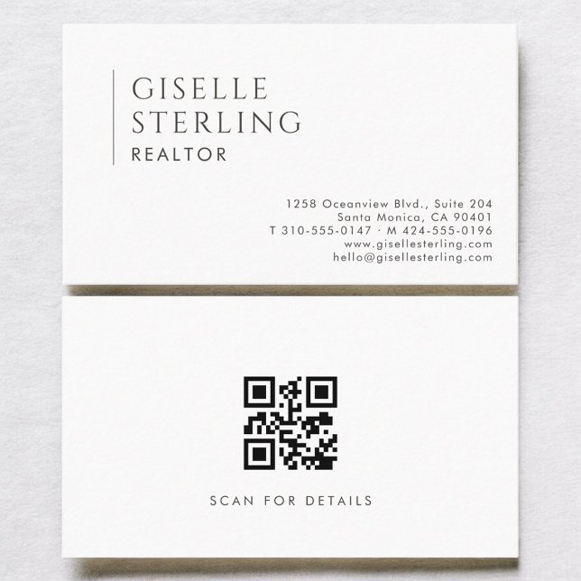 Einfacher moderner professioneller QR-Code für Imm Visitenkarte (Von Creator hochgeladen)