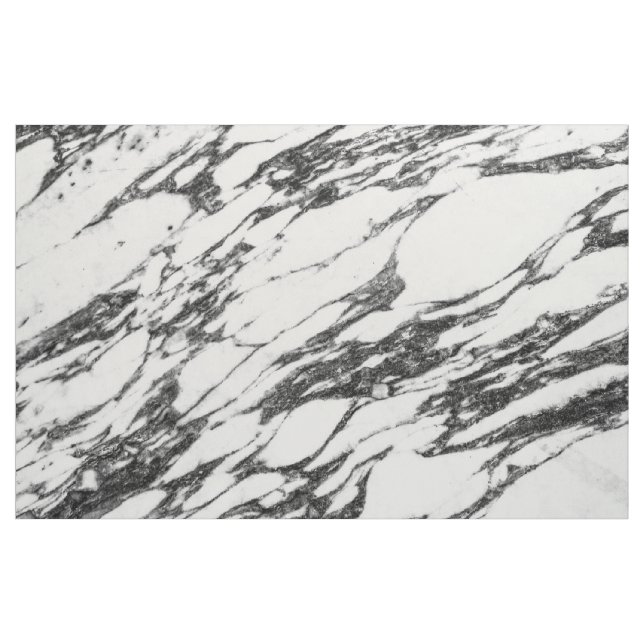 Einfacher moderner Schwarzweiss-Marmorstein Stoff (Yard (91,4 cm))