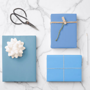 Einfacher Mondstein Little Maya Blaue Schattierung Geschenkpapier Set