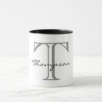 Einfacher Monogramm-Entwurf Tasse