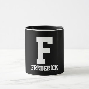 Einfacher Monogramm-Entwurf Tasse