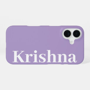 Einfacher Name Modernes Minimales Monogramm Olivfa iPhone 16 Hülle