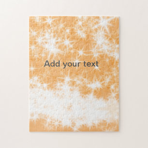 Einfacher orange Glitter Glanz Sterne fügen Sie Ih