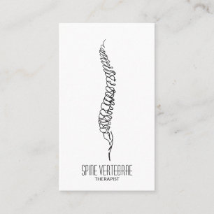 einfacher Orthopäde für Wirbelsäule Visitenkarte