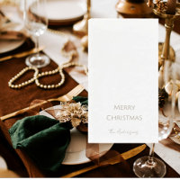 Einfacher personalisierter Frohe Weihnachten Gold-