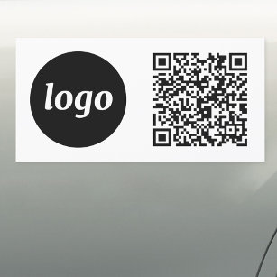 Einfacher QR-Code für die Werbung mit Logos Auto Magnet