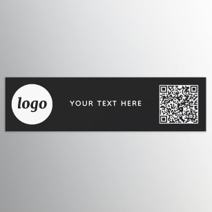 Einfacher QR-Code für Logos und Text Auto Magnet