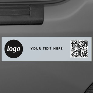 Einfacher QR-Code für Logos und Text Autoaufkleber