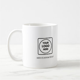Einfacher QR-Logo-Text-Geschäfts-Promo-Becher Kaffeetasse