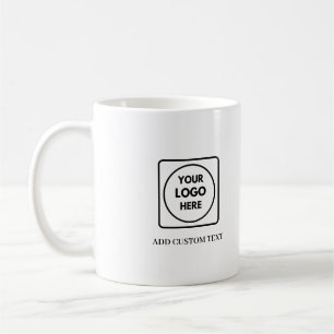 Einfacher QR-Logo-Text-Geschäfts-Promo-Becher Kaffeetasse