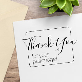 Einfacher Rahmen Vielen Dank Gummistempel