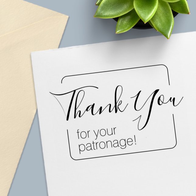 Einfacher Rahmen Vielen Dank Permastempel (Von Creator hochgeladen)