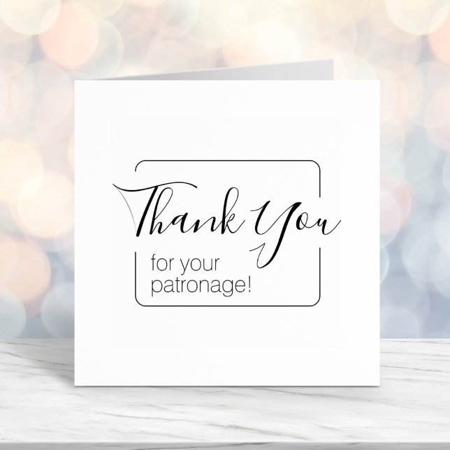 Einfacher Rahmen Vielen Dank Permastempel (Von Creator hochgeladen)