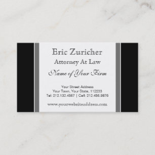 Einfacher Rechtsanwalt an der Visitenkarte