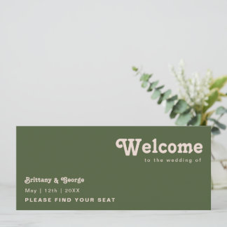 Einfacher Retro Vibe Olive Green Seekarten Header