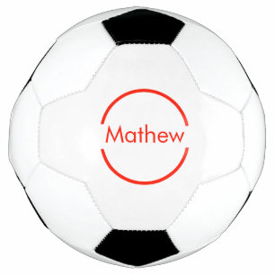einfacher roter Kreis hinzufügen Fußball