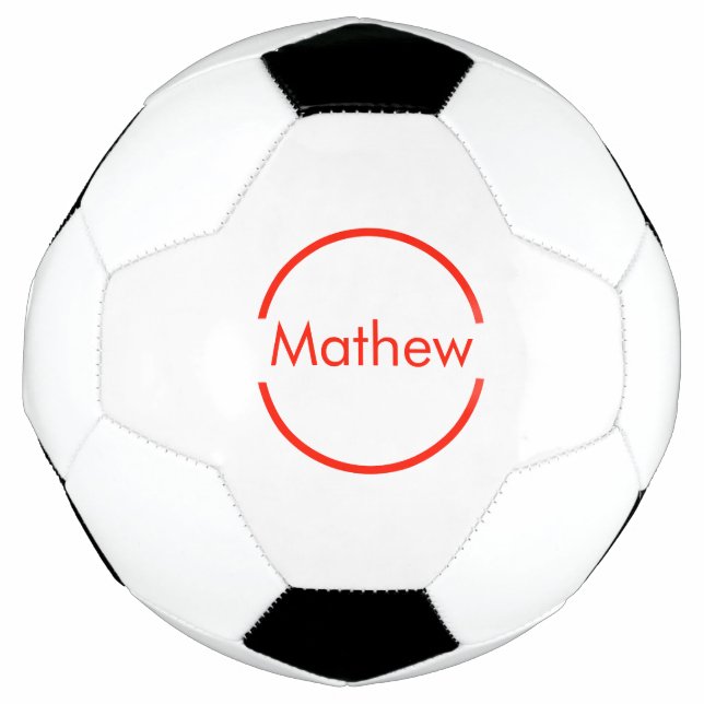 einfacher roter Kreis hinzufügen Fußball (Vorderseite)
