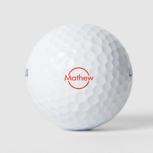 einfacher roter Kreis hinzufügen Golfball