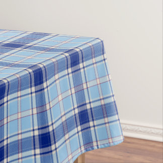 Einfacher rustikaler blauer Stil Karo Tischdecke
